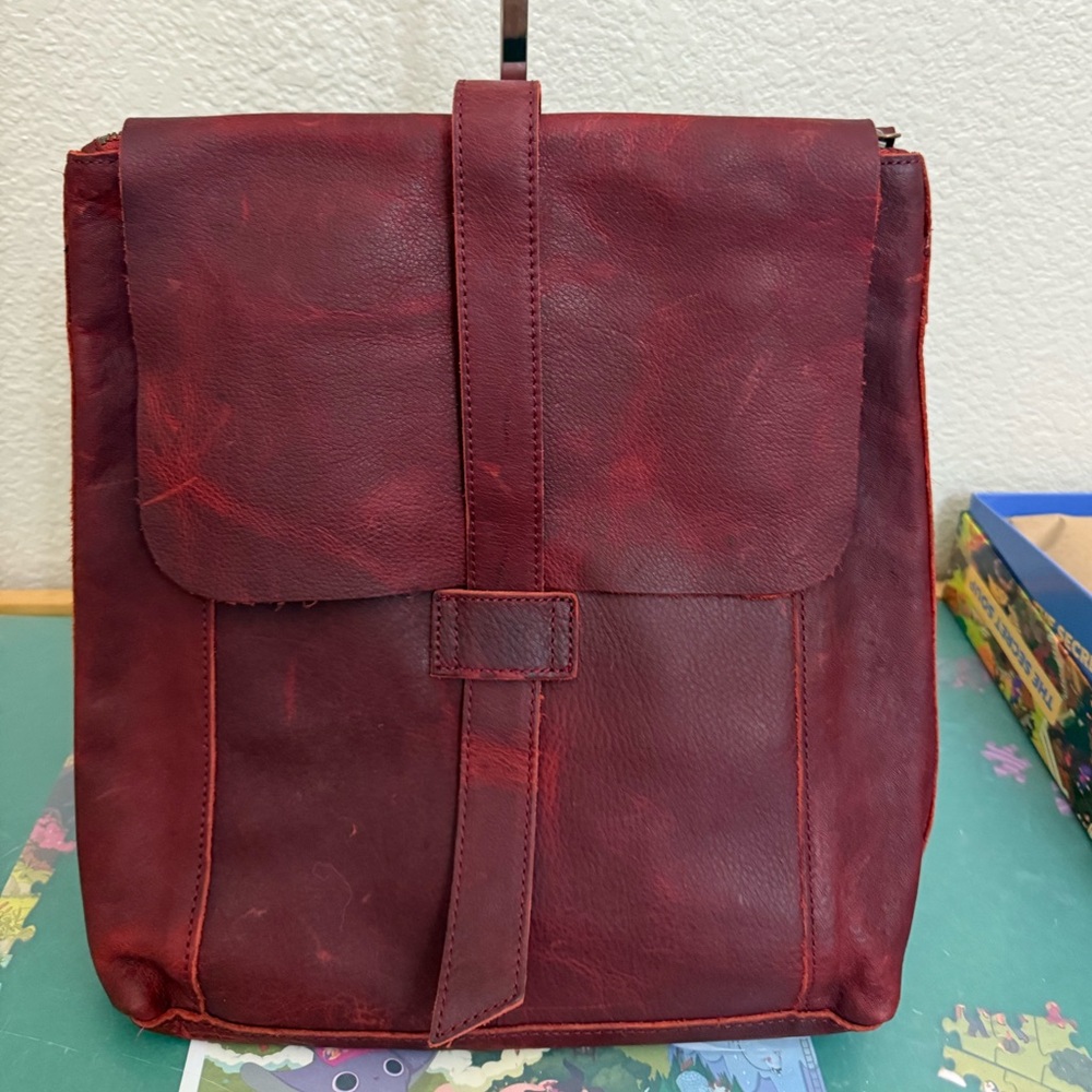 Duluth Trading Post Leather Convertible Tote/Backpack